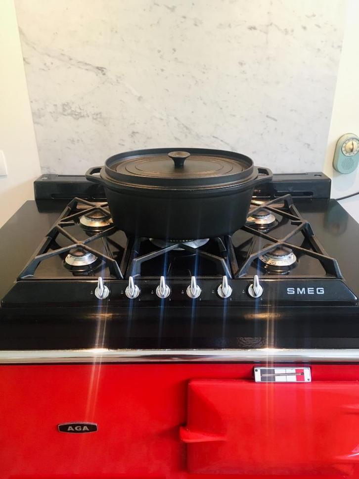 Invicta Gietijzeren Kookpot/Braadpan – Ovaal, 35 cm, Huis en Inrichting, Keuken | Potten en Pannen, Gietijzer, Ophalen of Verzenden