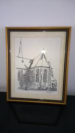 Kerk Van Schoten : Jos Van Biezen - 1978, Antiek en Kunst, Kunst | Schilderijen | Klassiek, Ophalen of Verzenden