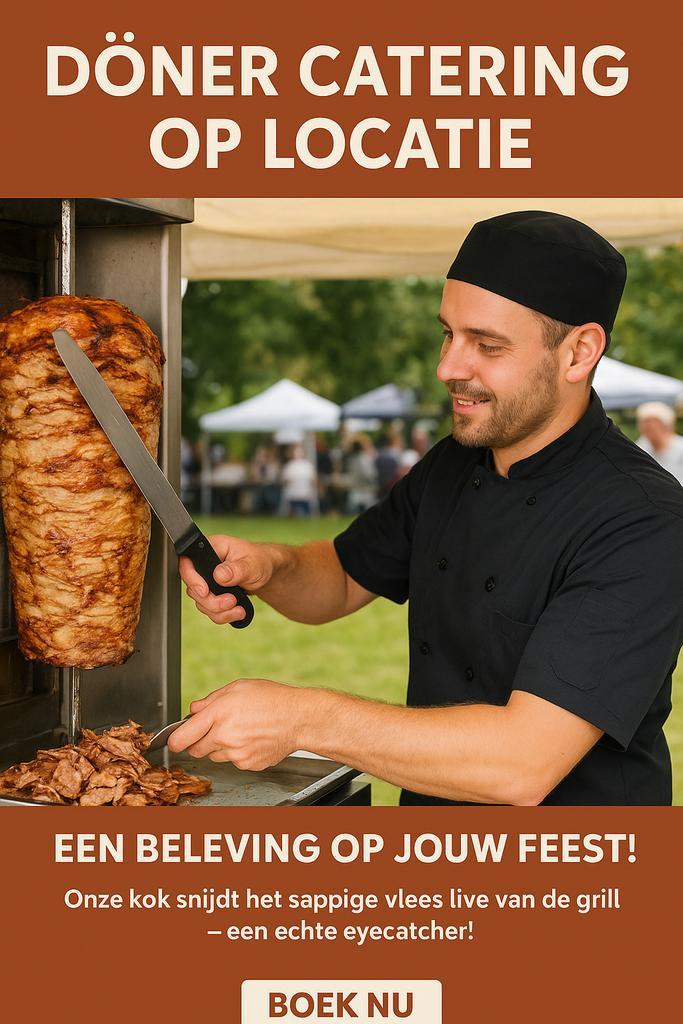 Authentieke döner op jouw feest of evenement!, Boeken, Gezondheid, Dieet en Voeding, Nieuw, Ophalen