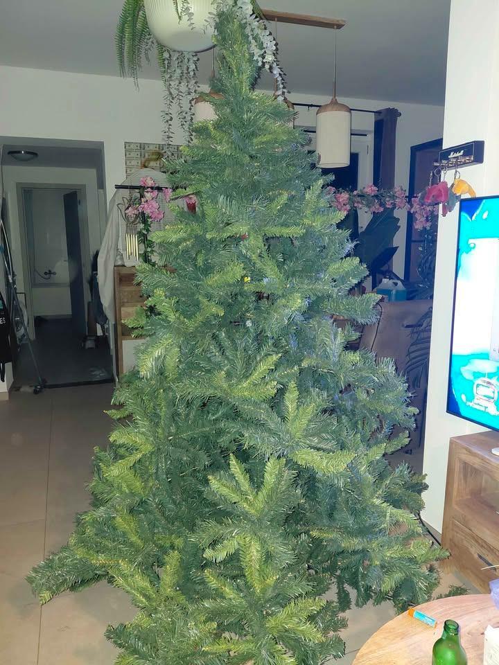 Un sapin de 2m10 neuf, Divers, Noël, Comme neuf, Enlèvement