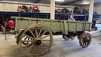 Authentieke houten boeren transportkar Emile Matton, Antiek en Kunst, Ophalen