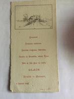 Oud menuutje dd 1902, Enlèvement