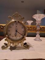 Prachtige antieke klok wekker brons werkt, Enlèvement ou Envoi