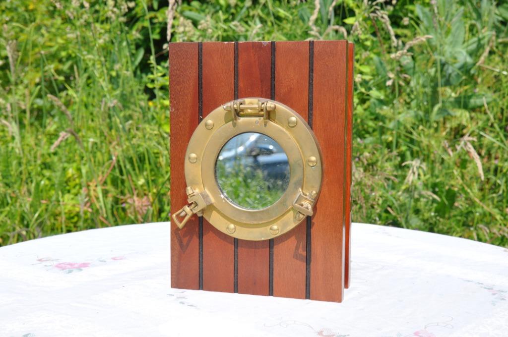 boite a cles bois laiton style marine, Enlèvement ou Envoi