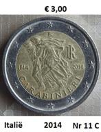 2 Euromunten Italië, Ophalen of Verzenden, Italië, 2 euro, Losse munt