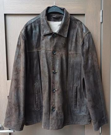 Bruine lederen herenjas beschikbaar voor biedingen