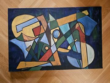 Geer van Velde  Olie werk op doek  Gesigneerd beschikbaar voor biedingen