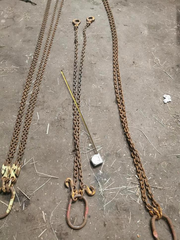 Hijskettingen 2 sprong 4 sprong   inkorthaken platenklem, Doe-het-zelf en Bouw, Lieren en Takels, Ophalen