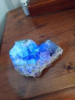 Minéraux de collection fluorite vert et mauve Europe UV, Ophalen of Verzenden, Mineraal