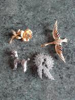 Vintage broche, Overige materialen, Ophalen of Verzenden, Zo goed als nieuw, Goud