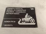 Honda Camino PA50 instructieboek ( Belgische uitgaveà), Vélos & Vélomoteurs, Pièces de cyclomoteur | Oldtimers & Ancêtres, Enlèvement ou Envoi