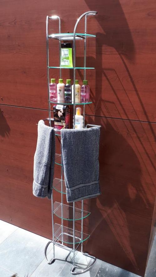 Regaal in chroom = messing chr. Dus hoogkwalitatief., Doe-het-zelf en Bouw, Sanitair, Zo goed als nieuw, Chroom, Ophalen