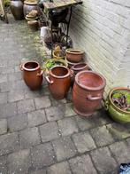 Oude melkkruiken als bloempotten (3 stuks), Tuin en Terras, Bloempotten, Ophalen