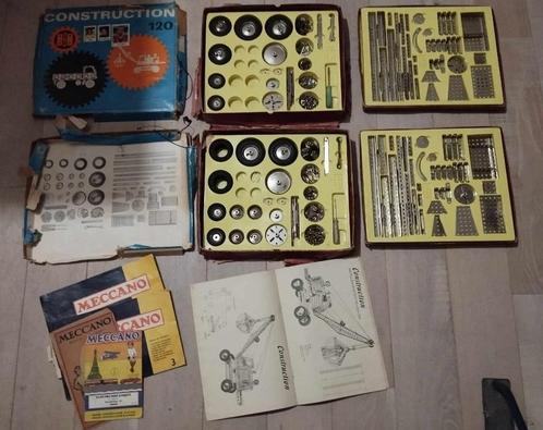 Mechano box (2) 120 stuks, Antiek en Kunst, Antiek | Speelgoed, Ophalen of Verzenden