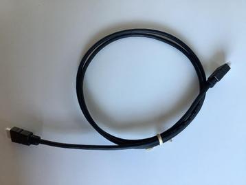 Câble HDMI 1 m, Enlèvement ou Envoi, Comme neuf, Moins de 2 mètres, Câble HDMI
