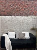 Mooie zwarte sofa, Huis en Inrichting, Zetels | Zetels en Chaises Longues, Ophalen, Gebruikt, Driepersoons, 200 tot 250 cm