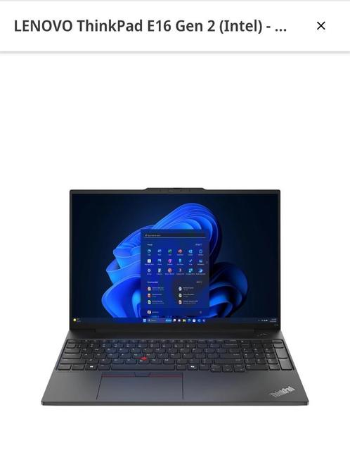 Lenovo Thinkpad E16 Gen2, Computers en Software, Windows Laptops, Nieuw, 16 inch, SSD, 16 GB, Azerty, Ophalen