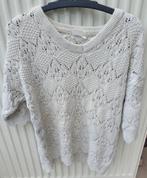 Blouse met korte mouwen maat S/M, Ophalen of Verzenden, Gedragen, Maat 36 (S), Wit