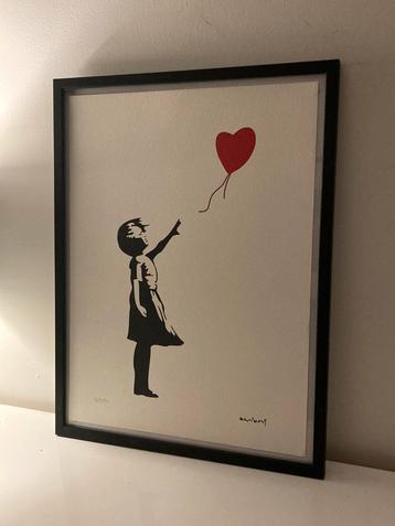 BANKSY : lithographie encadré et numérotée à la main, Enlèvement ou Envoi
