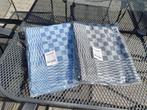 theedoeken 6st katoen zwart/blauw, Huis en Inrichting, Keuken | Textiel, Ophalen, Nieuw, Blauw, Theedoek of Handdoek