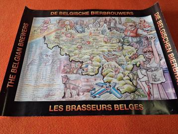 oude affiche  belgische bierbrouwers jaar 1993 beschikbaar voor biedingen