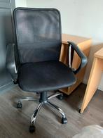 Zwarte bureaustoel, Huis en Inrichting, Bureaustoelen, Ophalen, Zo goed als nieuw, Bureaustoel