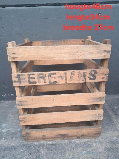 houten kist – F. Feremans, Doe-het-zelf en Bouw, Kratten en Dozen, Gebruikt, Ophalen