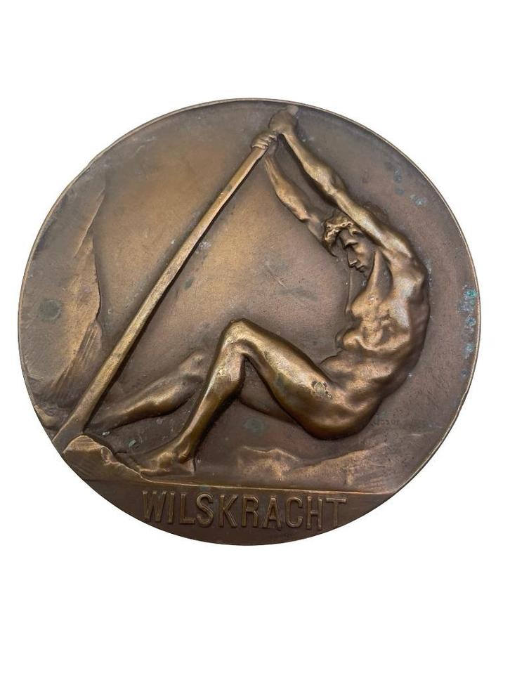 WILSKRACHT BSP bronzen medaille — Fonson, Postzegels en Munten, Penningen en Medailles, Brons, Ophalen of Verzenden
