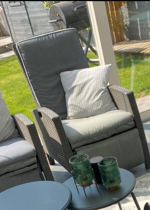 2 manuele relax zetels wicker, Tuin en Terras, Tuinstoelen, Zo goed als nieuw, Wicker, Ophalen