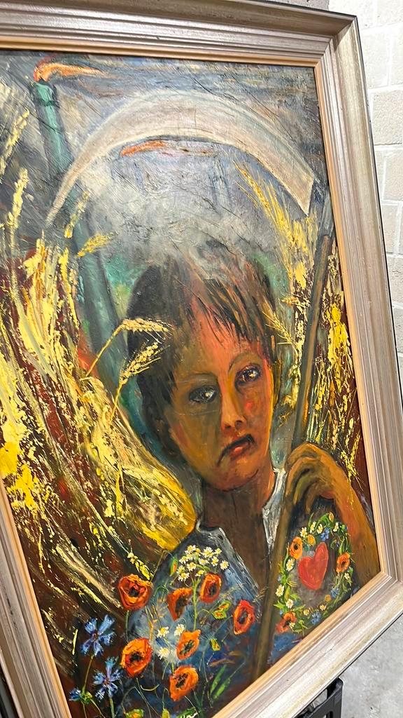 Groot. Schilderij., Antiek en Kunst, Kunst | Schilderijen | Klassiek, Ophalen