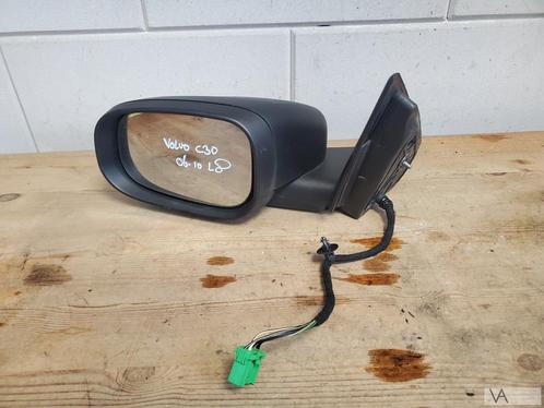 Volvo C30 2006 -2010 spiegel links ongespoten zwart 8 draden, Auto-onderdelen, Spiegels, Volvo, Gebruikt, Ophalen of Verzenden