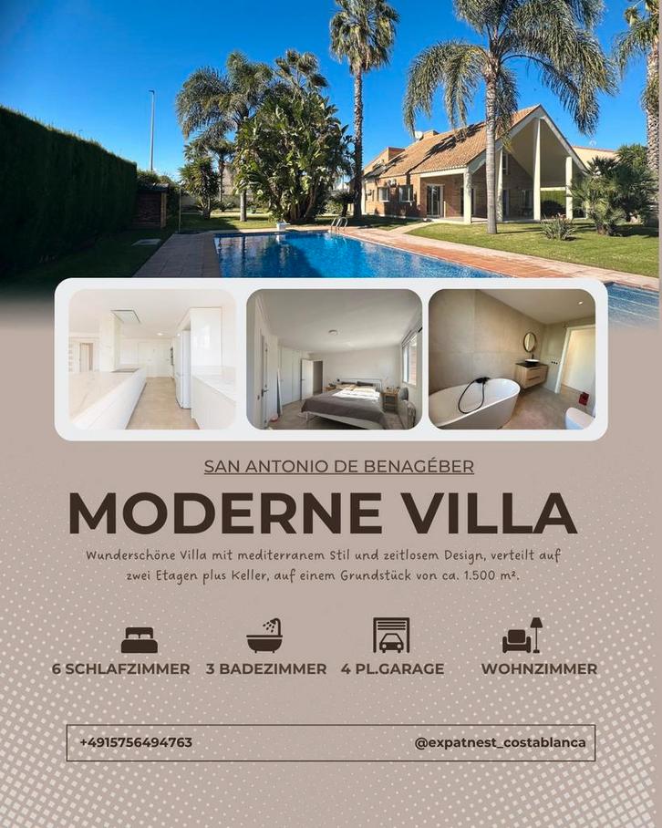 Moderne Villa zu Verkauf in Valencia, Immo, Huizen en Appartementen te koop, Gent, Hoekwoning, Verkoop zonder makelaar