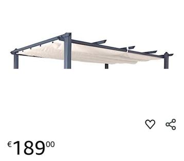 Pergola doek 3x4m NIEUW!!  beschikbaar voor biedingen