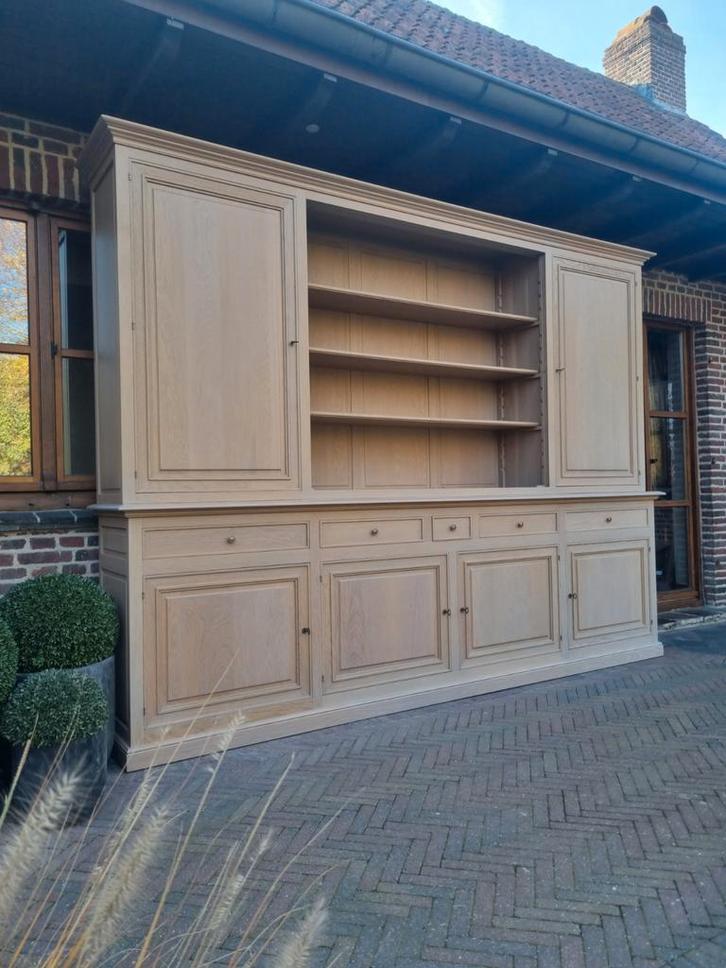 Eiken boekenkast/bibliotheekkast xxl 325 cm GRATIS LEVERING, Huis en Inrichting, Kasten | Boekenkasten, Zo goed als nieuw, Ophalen of Verzenden