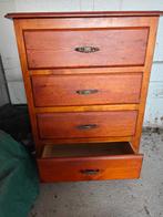 Meuble à 4 tiroirs, Enlèvement, Utilisé, Bois plein
