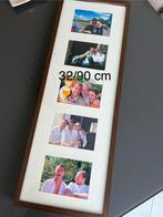 Grand cadre photo mural 32/90cm en bois marron foncé, Enlèvement, Comme neuf
