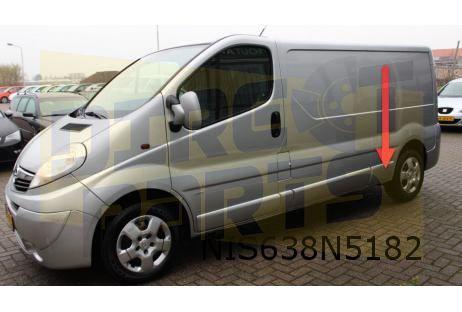 Nissan / Opel / Renault stootlijst zijpaneel Rechts onder /, Auto-onderdelen, Carrosserie, Toyota, Nieuw, Ophalen of Verzenden