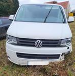 VW T5 BUSI. 2.0 TDi DUBBELE CABINE.6 ZITPLAATSEN ✅❗ ONGEVAL, Euro 5, Zwart, 4 cilinders, Volkswagen