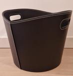 2 x lederen mand (zwart leder), Enlèvement, Comme neuf, Rond, Panier