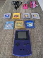 Gameboy Color Paars - Met Pokemon en andere spelletjes, Ophalen of Verzenden, Gebruikt, Game Boy Color, Met games