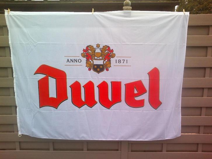 Grote Duvel vlag., Verzamelen, Biermerken, Zo goed als nieuw, Overige typen, Duvel, Ophalen of Verzenden