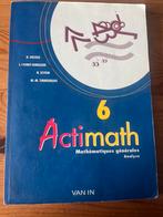 Livre actimath6 math general analyse, Enlèvement, Comme neuf, Secondaire professionnel