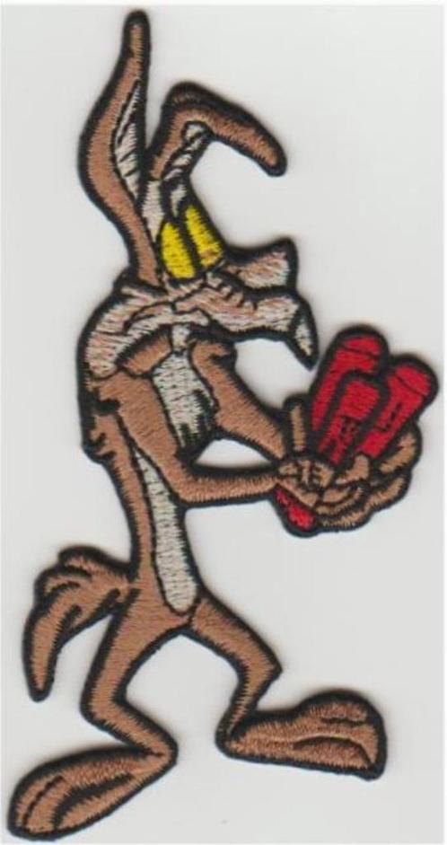Wile E. Coyote stoffen opstrijk patch embleem, Collections, Autocollants, Neuf, Envoi