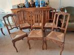 6 rieten stoelen, Ophalen