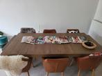 Massief eiken eettafel licht hout, Huis en Inrichting, Ophalen, Zo goed als nieuw