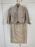 feestkleedje beige met vestje Linea Raffaeli, Kleding | Dames, Maat 38/40 (M), Linea raffaelli, Beige, Nieuw