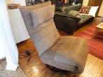 Lederen Relax Fauteuil Chill-line, Ophalen, Zo goed als nieuw, Metaal, 75 tot 100 cm