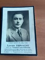 Rouwkaart L.Vervacke  Rekkem 1926 + Kortrijk 1947, Verzamelen, Bidprentjes en Rouwkaarten, Verzenden, Rouwkaart