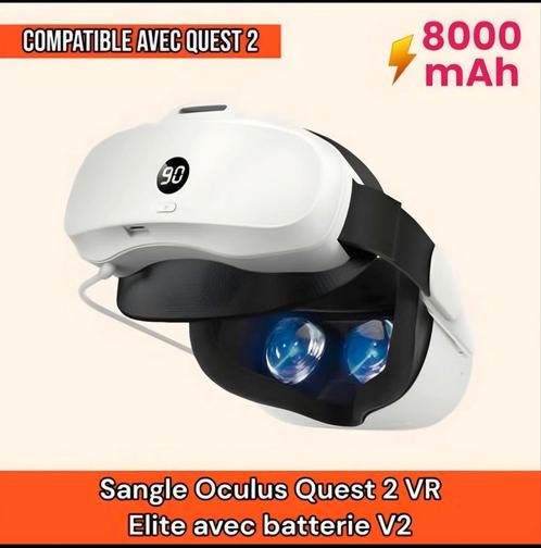 Oculus Quest 2 VR Meta V2 Batterie avec sangle Elite, Games en Spelcomputers, Virtual Reality, Nieuw
