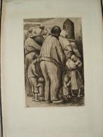 Eugène Laermans 1896 ets 'Les Inconsolés' etching eau-forte, Antiquités & Art, Art | Eaux-fortes & Gravures, Enlèvement ou Envoi